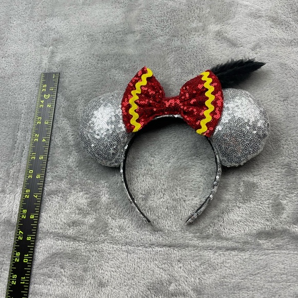 Disney Minnie Mouse Custom Made Sequins Ears Headband Adult Size - Picture 6 of 6